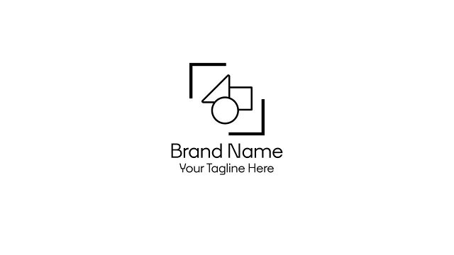 Simple Line Corner Logo Animations After Effects Video Template