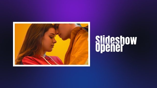 Gradient Backdrop Slideshow featuring Expanding Photo Frames Premiere Pro MOGRT