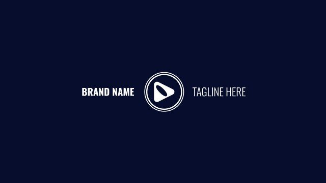Centered Circle Logo with Name and Tagline Free Premiere Pro Template Download