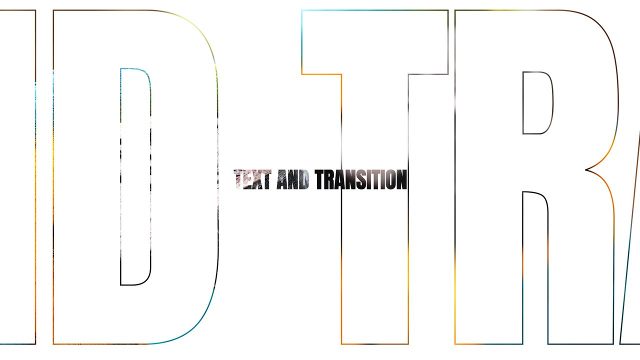 Outline Letters and Label Box Text Transition with Slice Cut for Podcast Intros After Effects Template