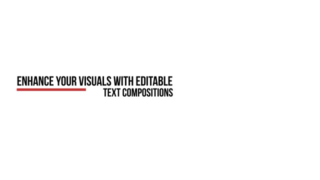 Red Underline Stagger Text Animation – Free After Effects Template for Morning Shows