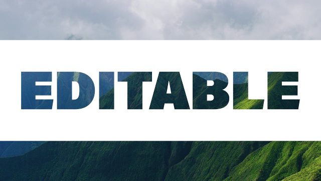 Animated Thin Outline Lettering Bold Typography Transition After Effects Templates