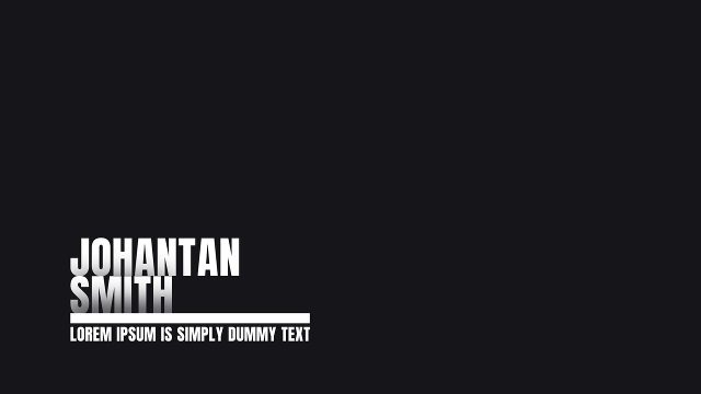 Stacked Name Lower Thirds featuring a Thick Bar and Role Line Template for Adobe Premiere Pro