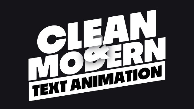Three Tilted Heavy Lines with Box Clean Modern Text Animations for Kids Channels After Effects Template