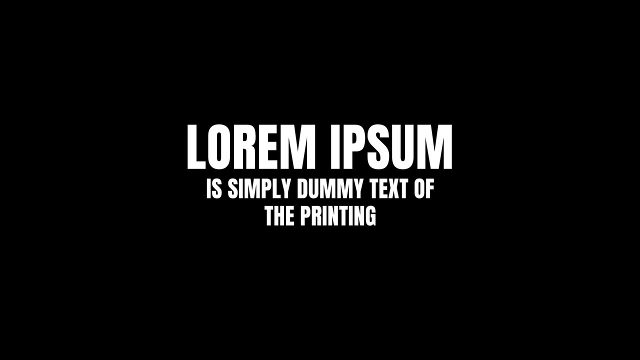 Split Letter Corporate Headline with Small Centered Caption After Effects Project