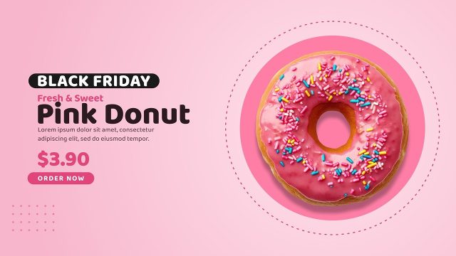 Black Friday Pastel Circle Shopping Promo Premiere Pro MOGRT