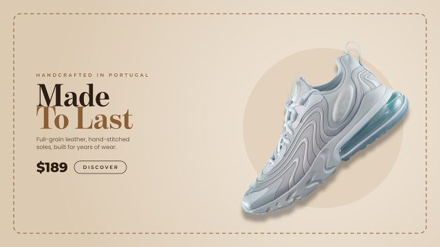 Stitched Border Frame Ecommerce Product Promo After Effects Project