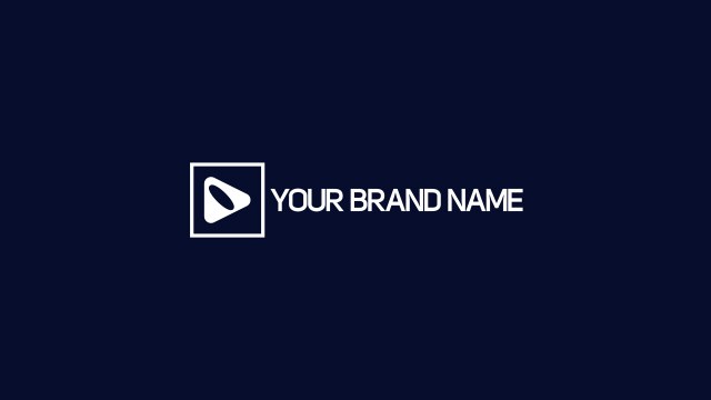 Outline Square Wordmark Logo Intro for Video Outros in After Effects – Free Download