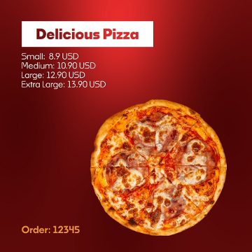 Square Product Promo with Question Headline and Size Price List After Effects Template