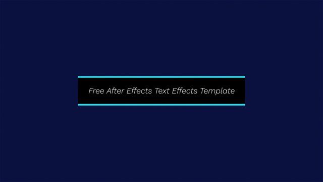 Dynamic Animated Titles Pack Free After Effects Text Effects Template