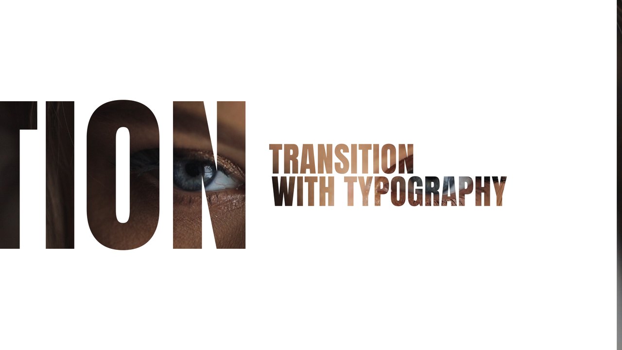 Giant Sliding Letters Beauty Text Transition After Effects Template