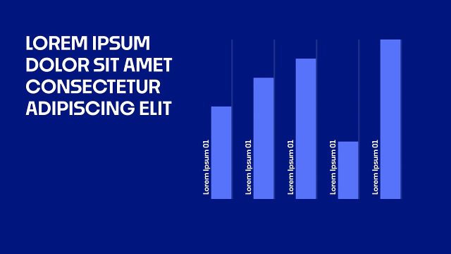 Animated Corporate Bar Chart Infographic Template with Data Report Slides Premiere Pro Template