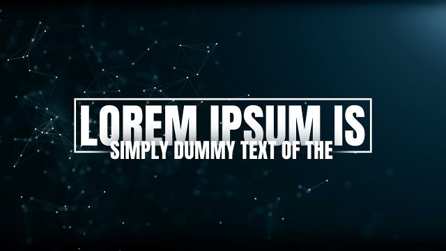 Smooth Framed Caps Headline Animation with Overlapping Small Line Template for After Effects