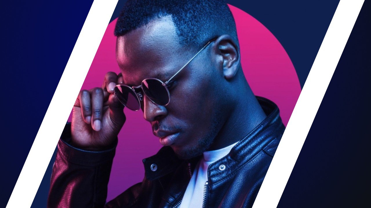 Textless Pop Photo Slideshows with Color Block Panels After Effects Template